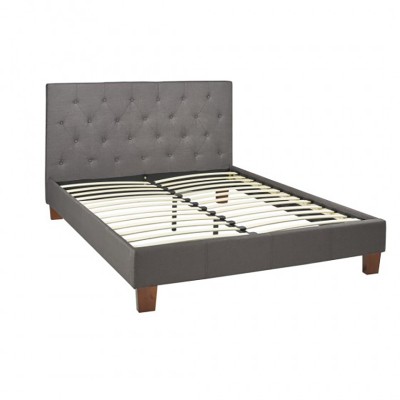GR BED FRAME W. SLAT SYSTEM GREY